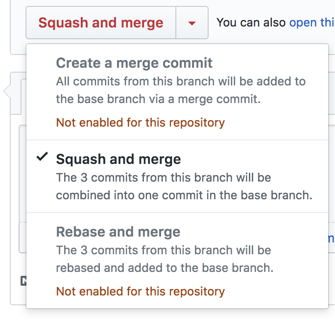 Squash and merge